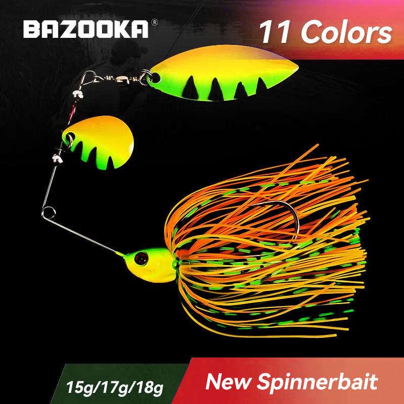 Fishing Lure Jerkbait - Bazooka 15g 18g Spinnerbait Angelköder Drahtköder