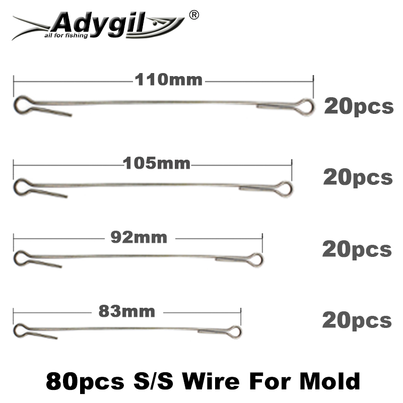 Fishing Lure Jig - Adygil DIY Angeln 80 stücke S/S