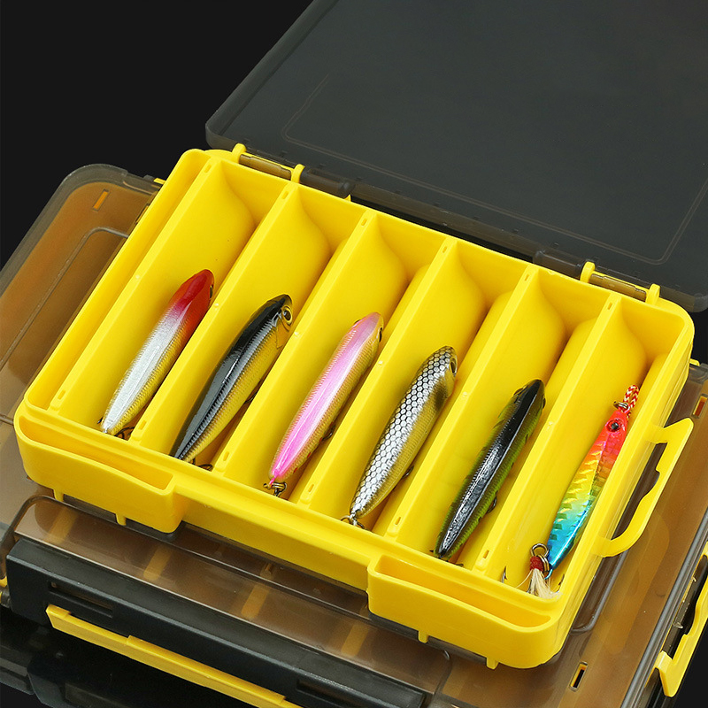 Fishing Lure Box - Neue Doppelseitige Angelköderboxen, 12-Fächer Angelzubehör-Organizer mit