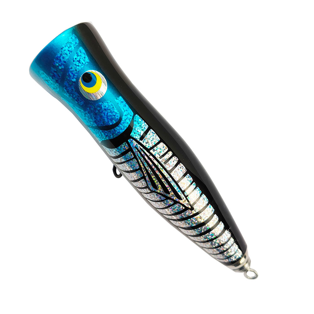 Fishing Lure Topwater - Gamma Carpenter Wood Floating Popper Stickbait