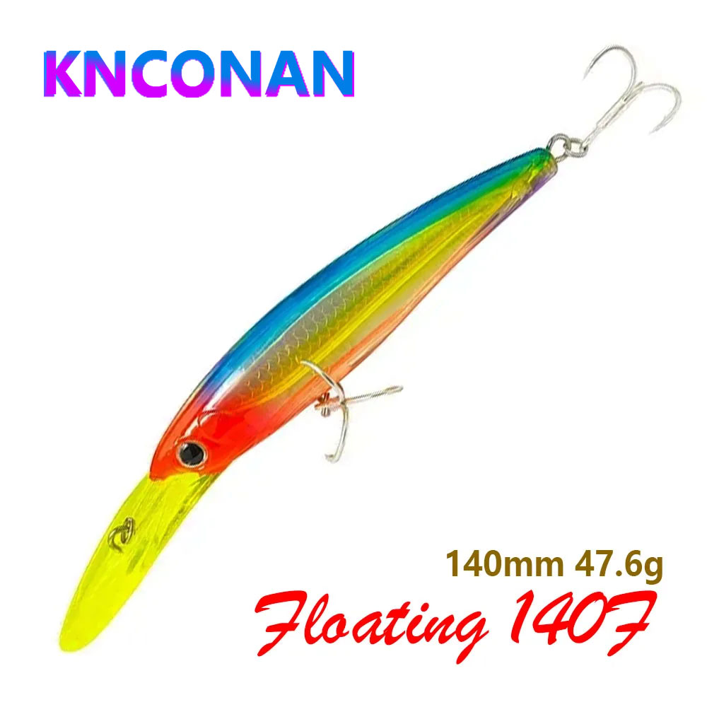 Fishing Lure Jerkbait - 140 mm 47 g große Trolling-Minnow-Köder,