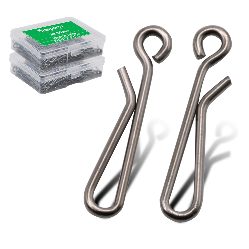 Fishing Lure Box - 50 teile/schachtel Lager Schloss Rolling Swivel