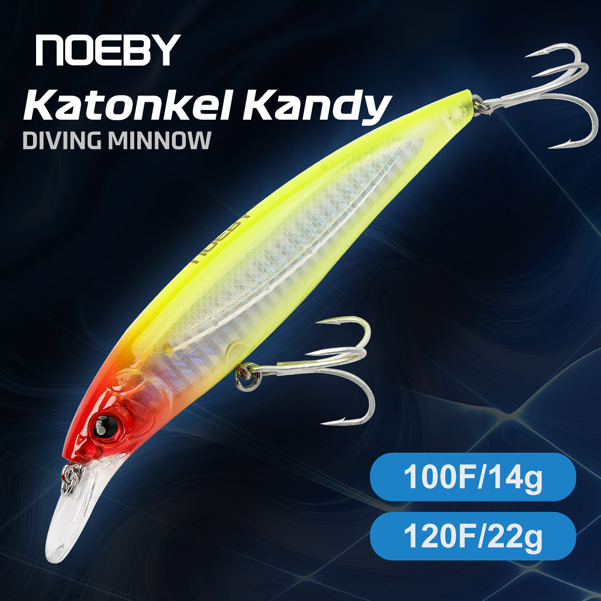 Fishing Lure Topwater - NOEBY Minnow Angelköder 100mm 14g 120mm