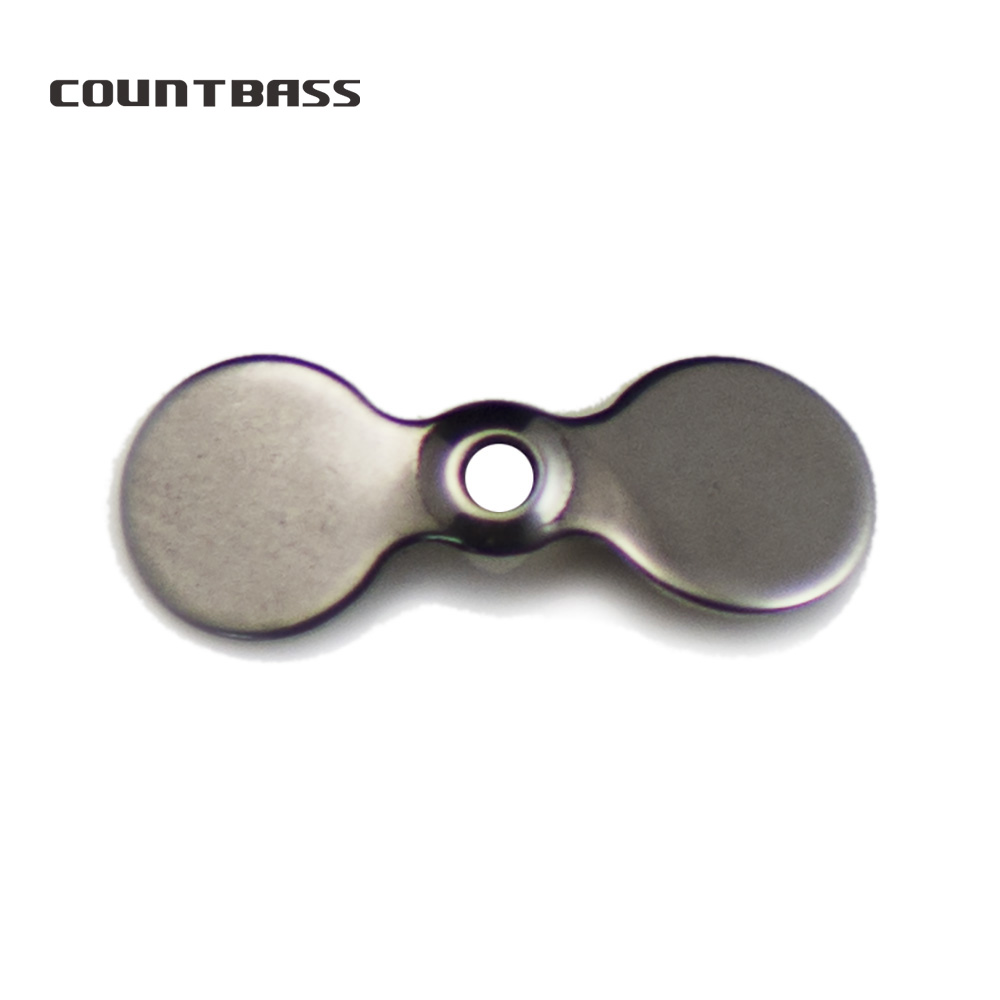 Fishing Lure Blade Bait - COUNTBASS 50 Stück Edelstahl-Propellerblätter, Propellerblatt, DIY