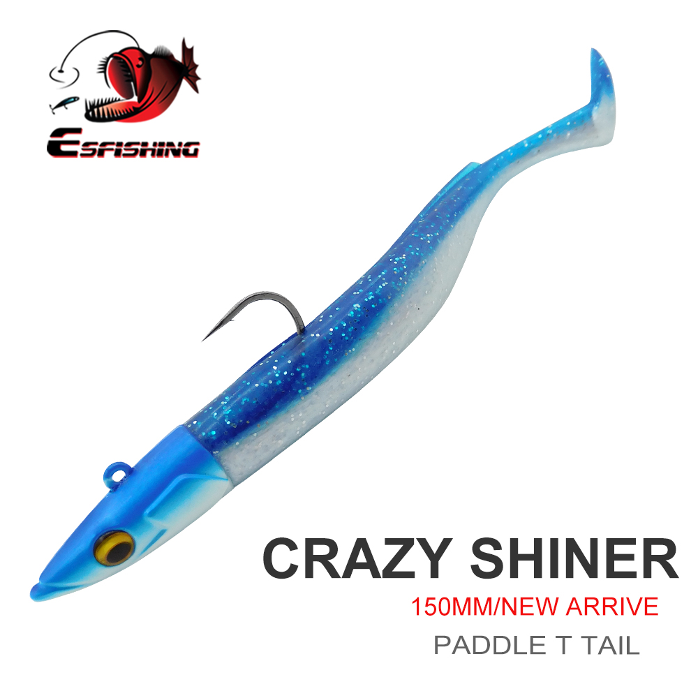 Fishing Lure Spinnerbait - ESFISHING Weicher Angelköder Leurre Souple Crazy