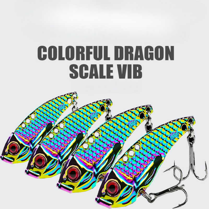 Fishing Lure Blade Bait - Dragon Tooth VIB Metall-Klingenköder, Rasselnde Metall-Jigs