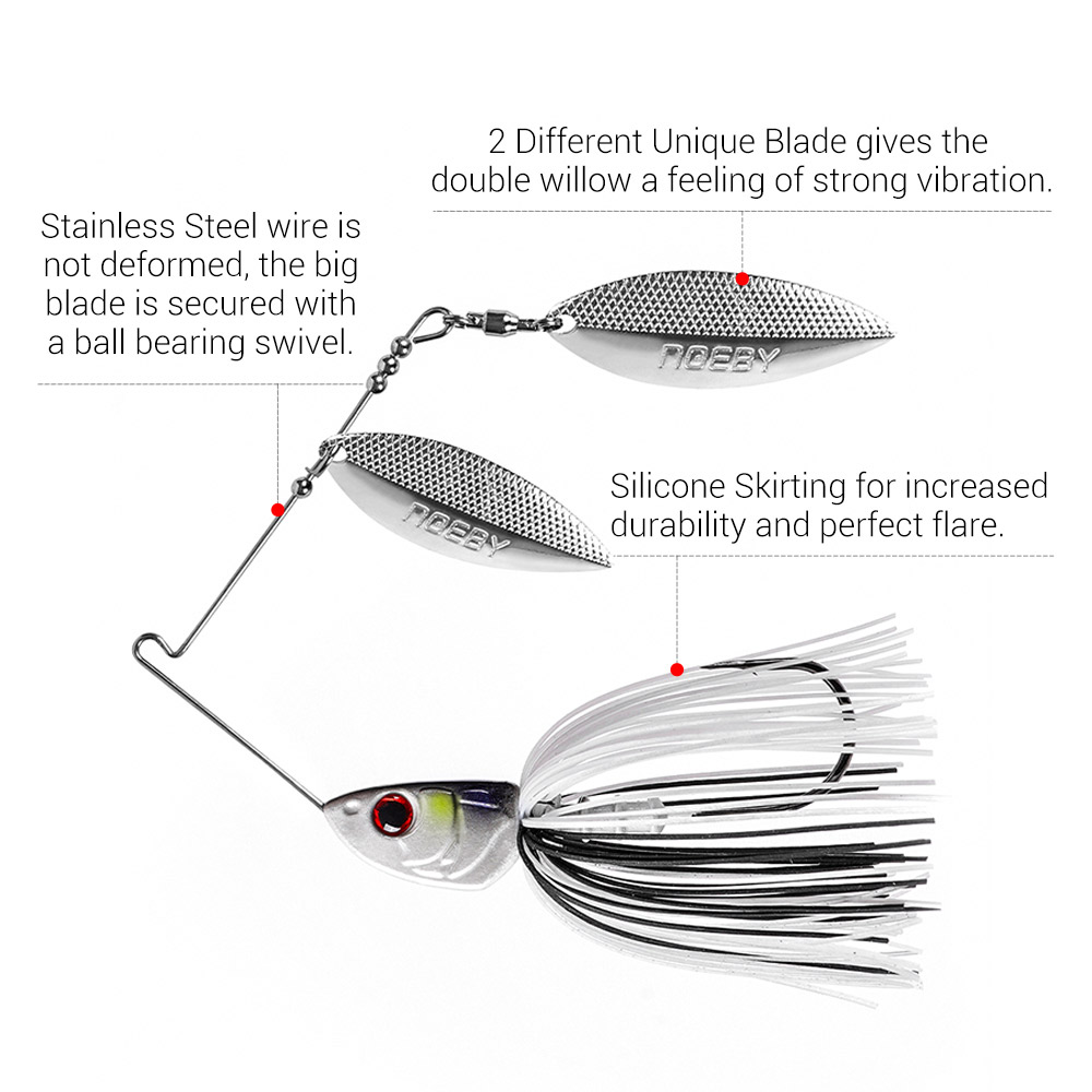 Noeby Spinnerbait 10,5g 14g 21 – Fishing Lure Blade Bait Bewertung und Preis