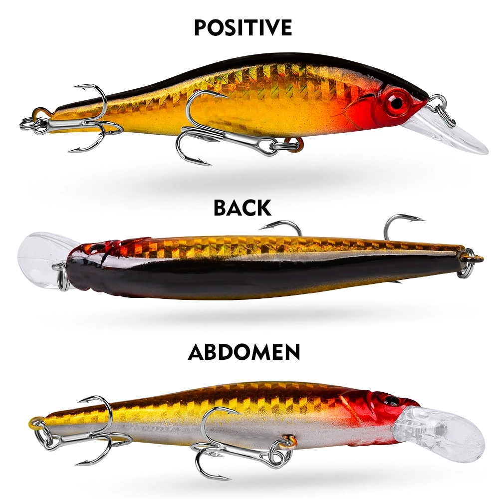 5 Farben Tintenfisch-Minnow-An – Fishing Lure Jerkbait Bewertung und Preis
