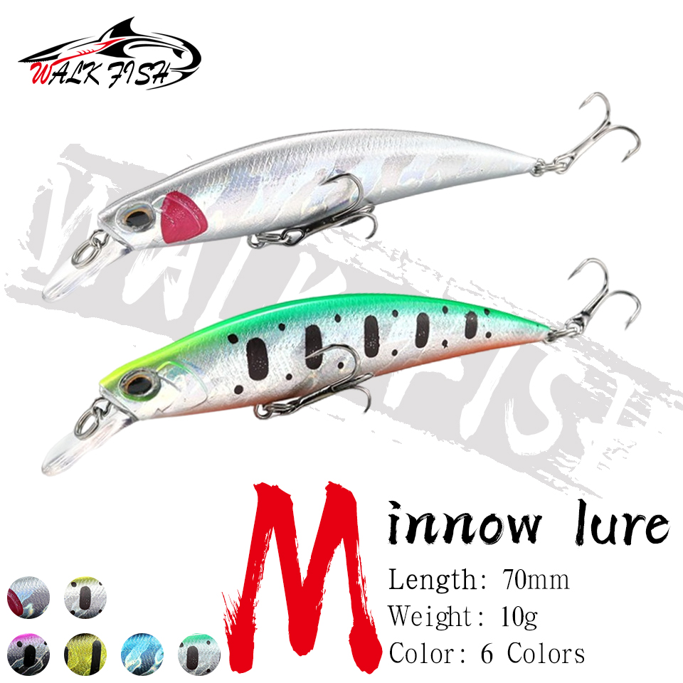 WALK FISH 70 mm 10 g Angelköde – Fishing Lure Jerkbait Bewertung und Preis