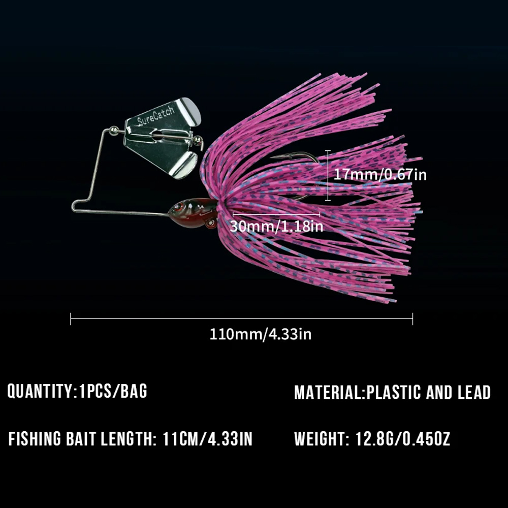 1 stücke 12,8g Spinnerbait Ang – Fishing Lure Blade Bait Bewertung und Preis