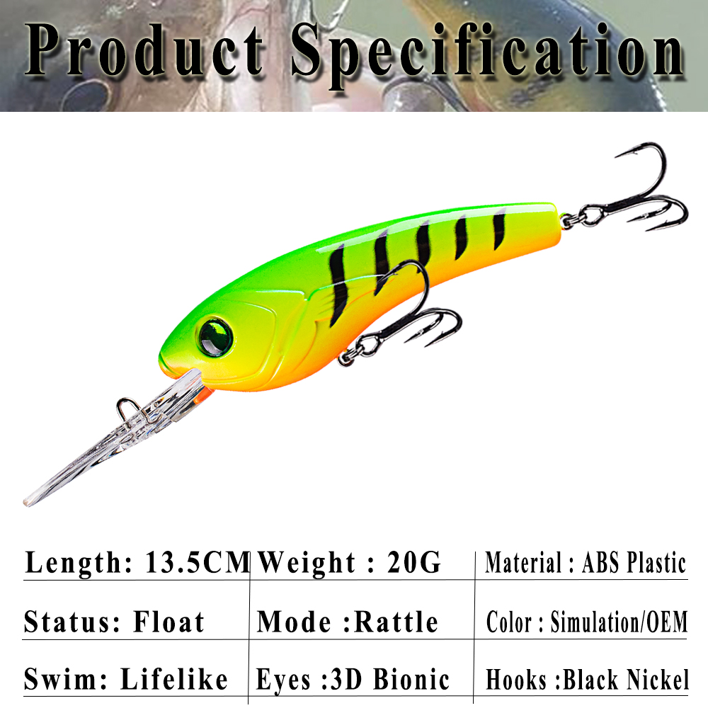 Chan's Huang 1PCS 13,5 CM 20G  – Fishing Lure Jerkbait Bewertung und Preis