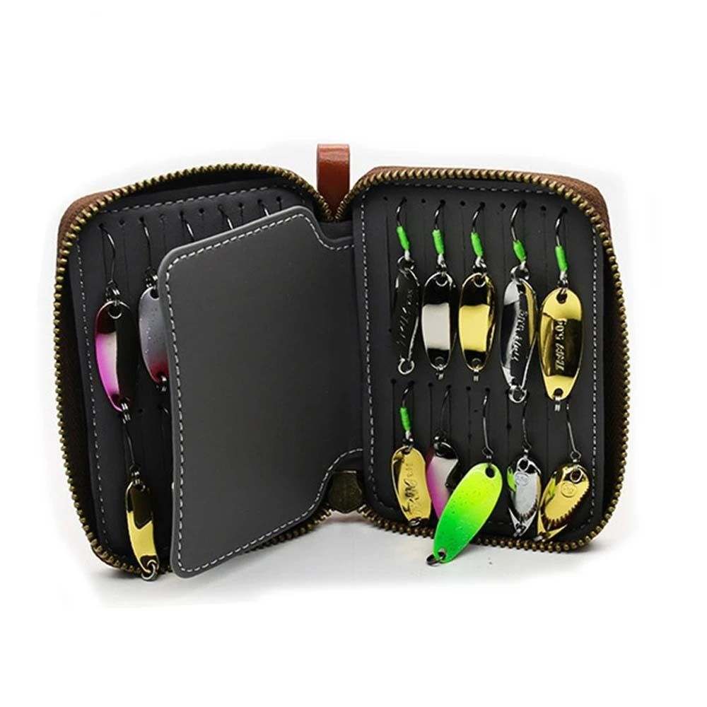 PU-Leder Köder-Aufbewahrungsta – Fishing Lure Spinnerbait Bewertung und Preis