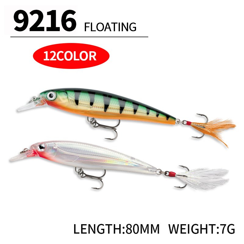 Schwimmende Minnow-Angelköder, – Fishing Lure Jerkbait Bewertung und Preis