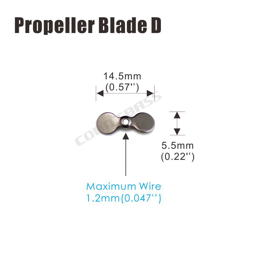 COUNTBASS 50 Stück Edelstahl-P – Fishing Lure Blade Bait Bewertung und Preis