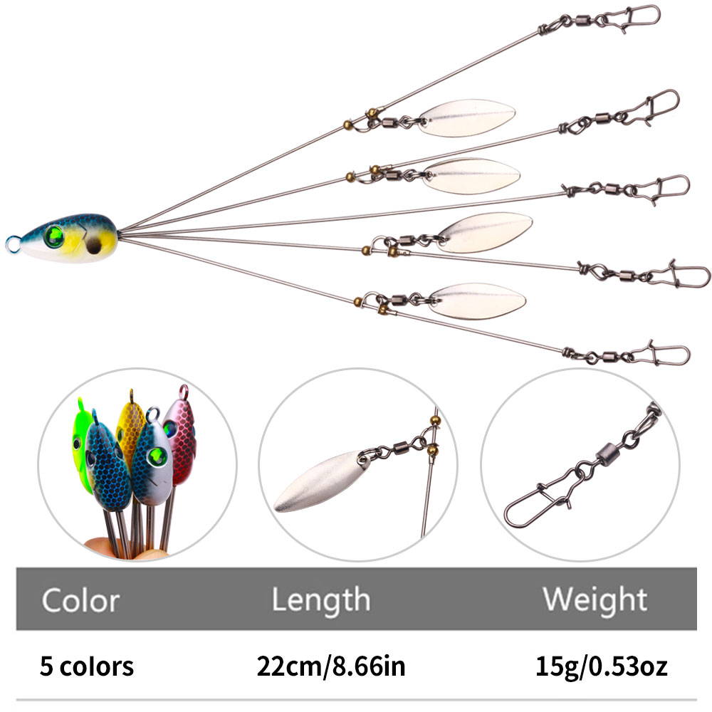 Alabama Rig Spinner Bait Umbre – Fishing Lure Blade Bait Bewertung und Preis